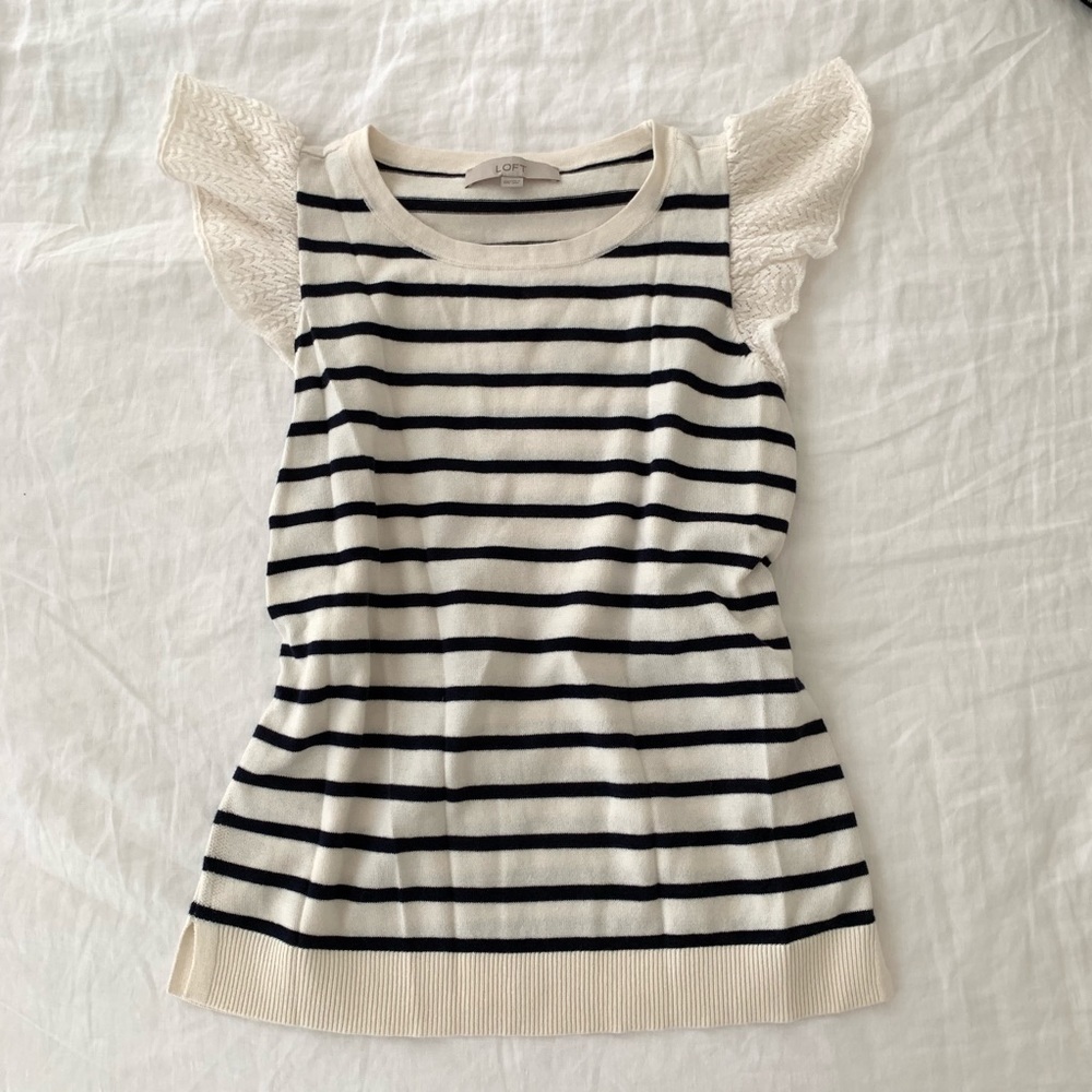 Loft striped sweater tee